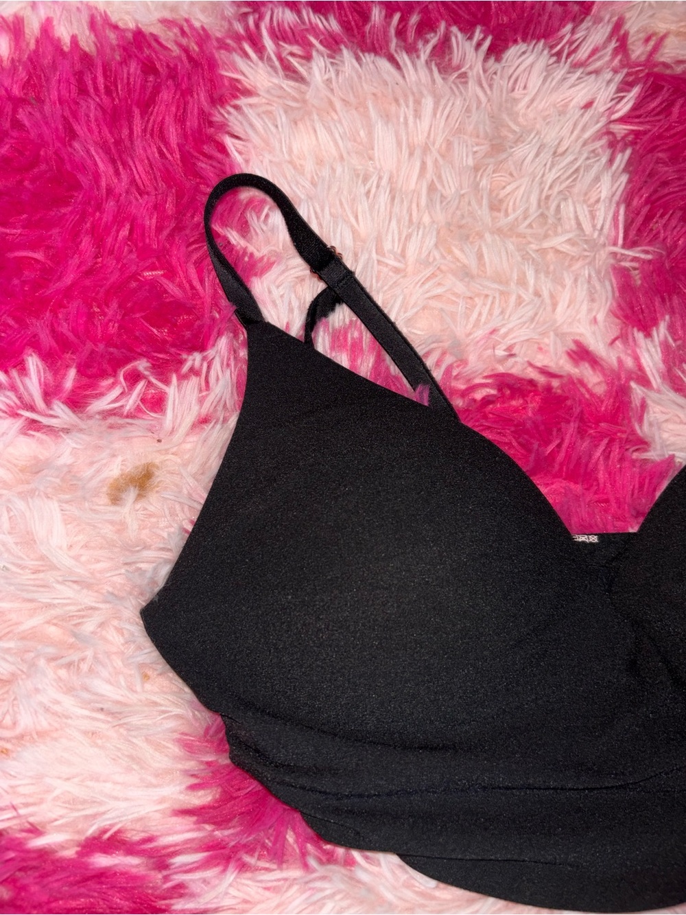 PINK Victoria's Secret Black Seamless Bralette